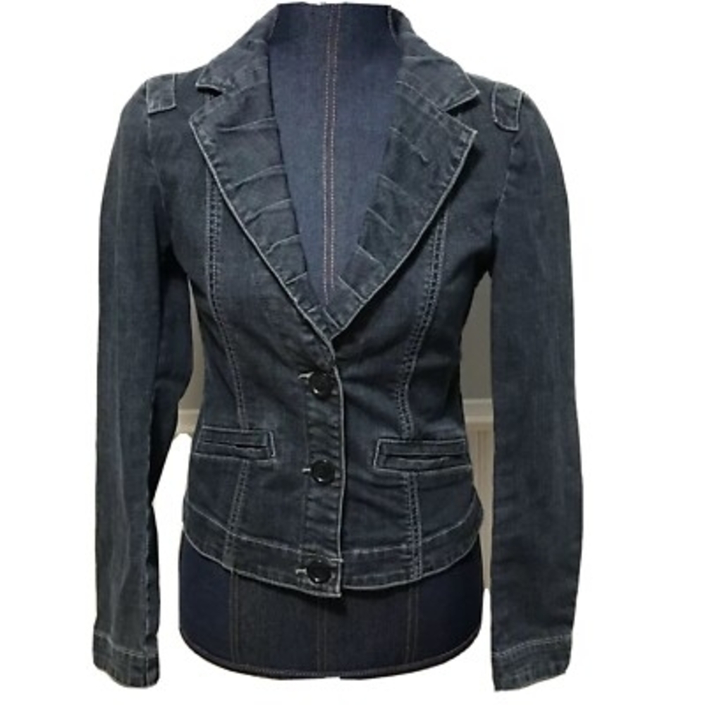 CAbi Dark Blue Jean Jacket